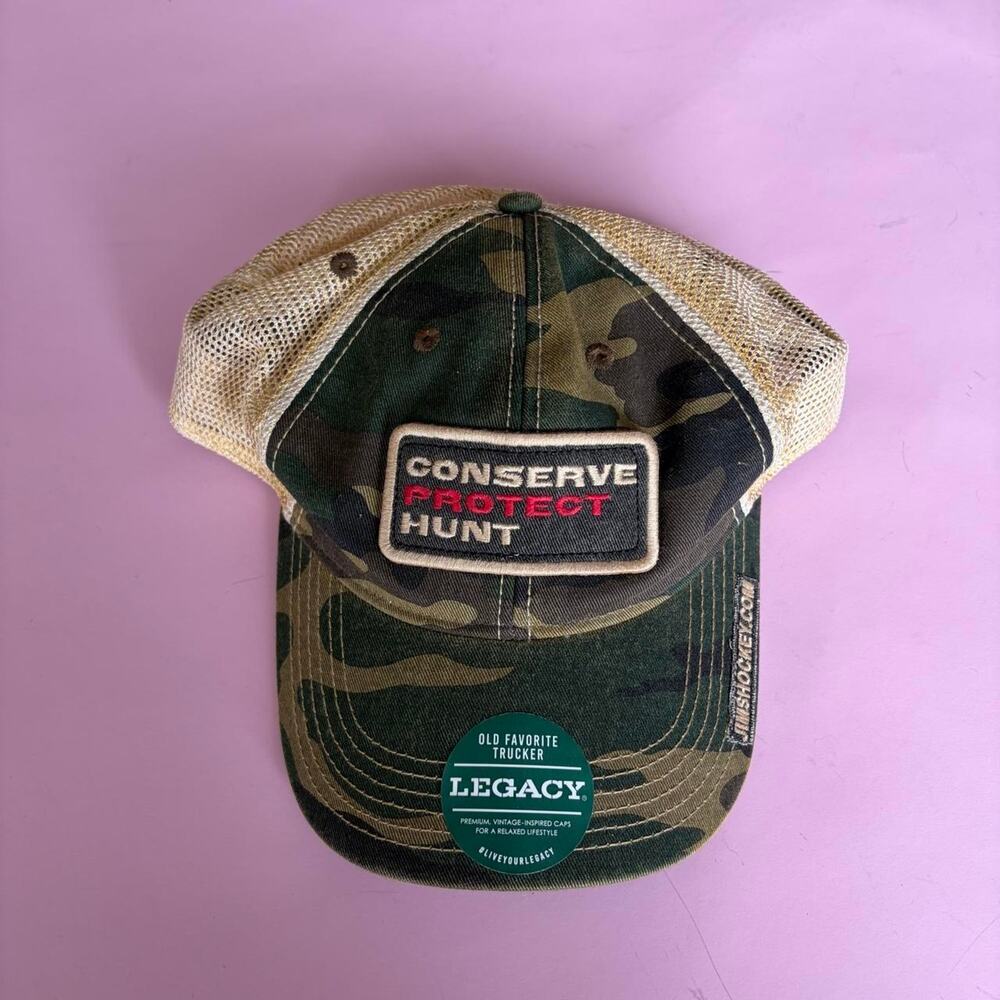 Legacy Brand Camo Trucker Hat Jim Shockey